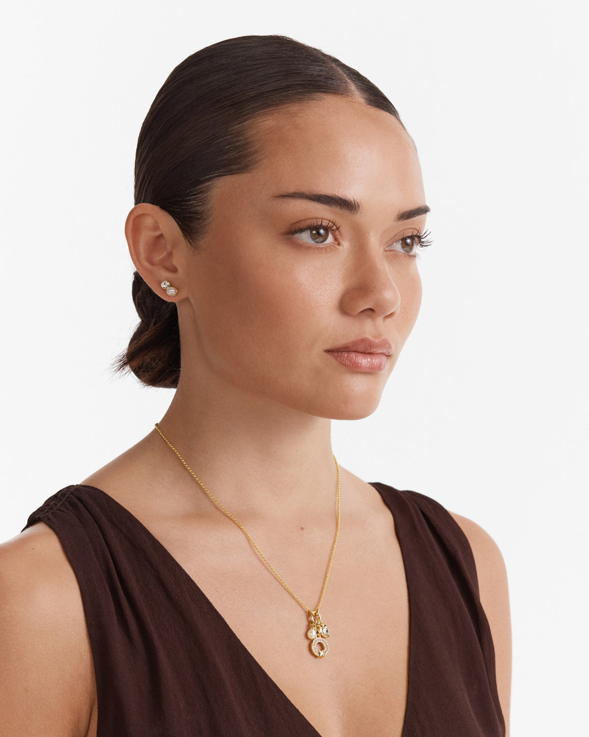 Encanto Earrings And Necklace Set - Gold