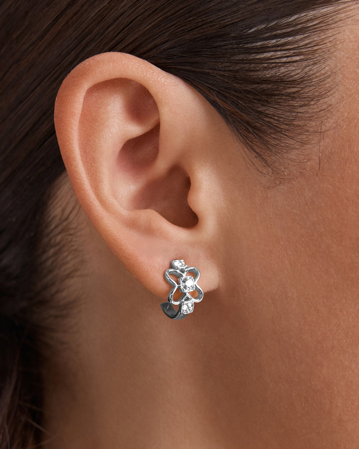 Adorbs Hoop Earrings - Silver