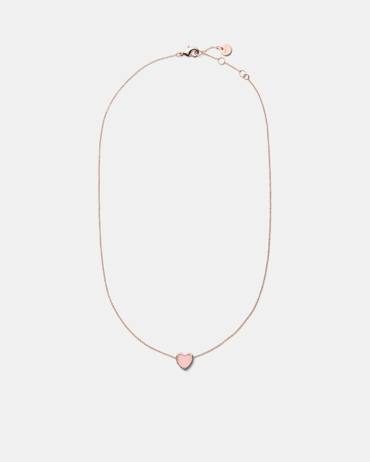Lover Heart Earrings And Necklace Set - Pink