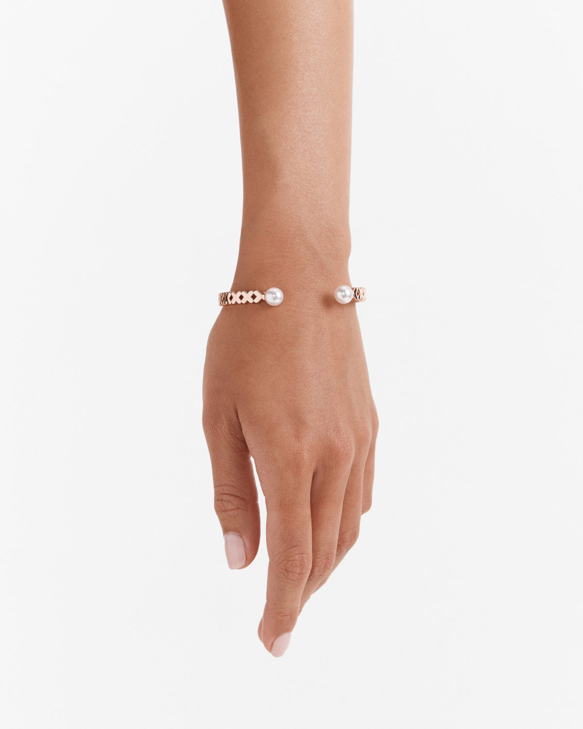 Essense Pearl Cuff Bracelet - Rose Gold