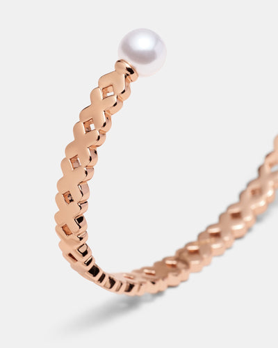 Essense Pearl Cuff Bracelet - Rose Gold