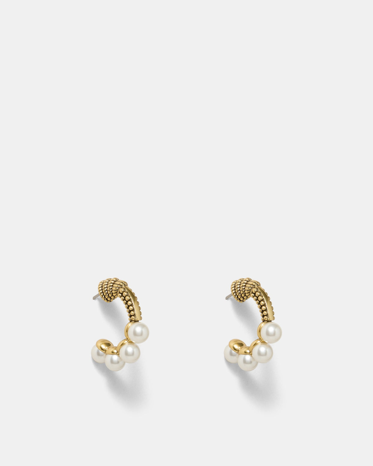 Shellicious Hoop Earrings - Pearl