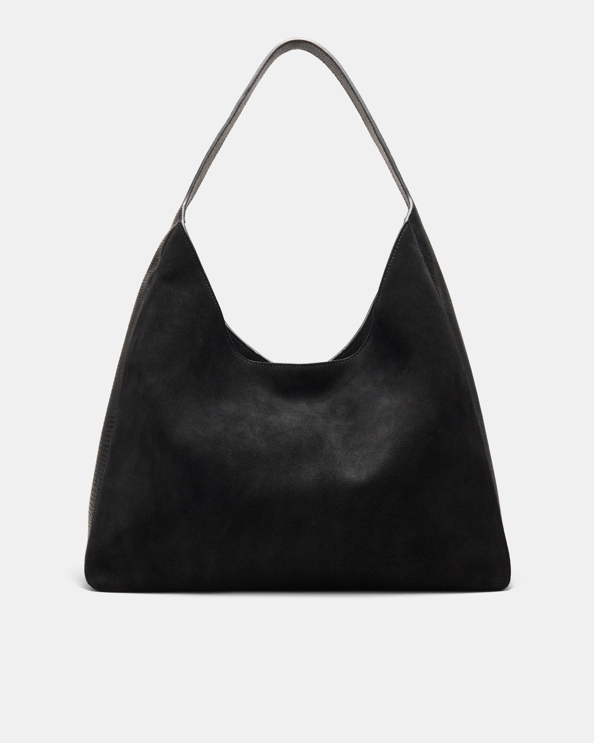 Rebel Fringe Hobo Bag - Black