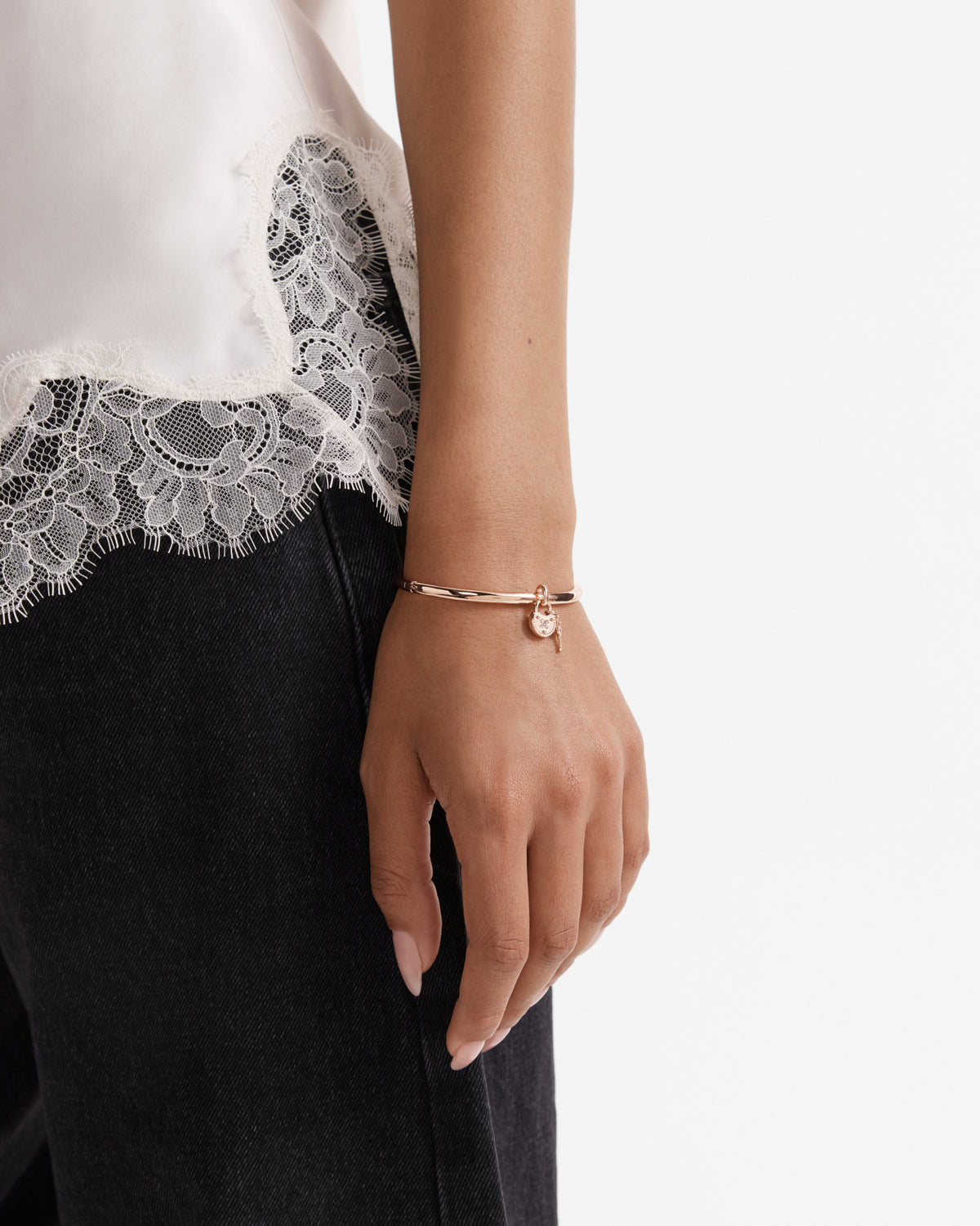 Lockette Bangle - Rose Gold