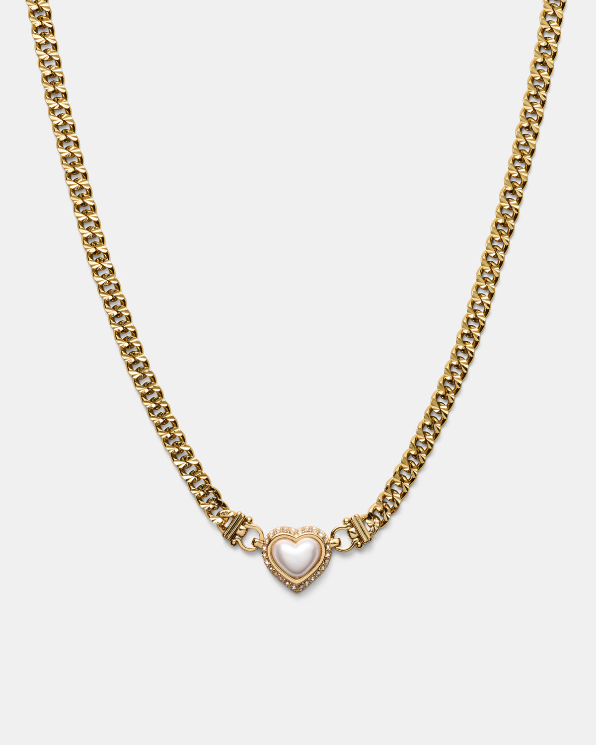 Relic Heart Necklace - Pearl