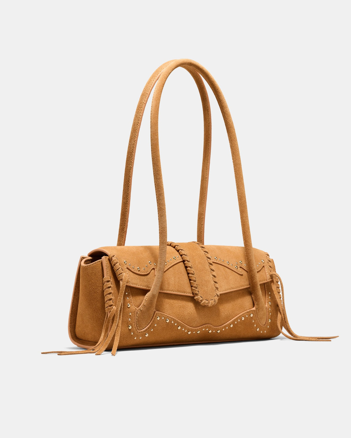 Sable Studded Shoulder Bag - Tan