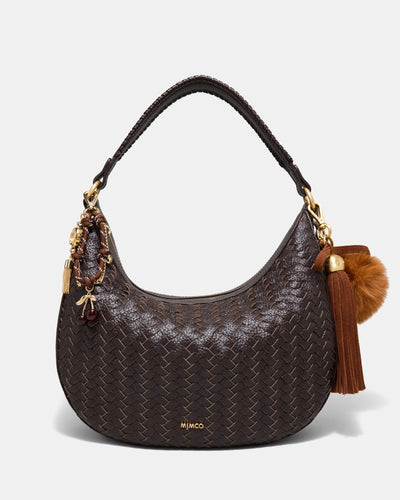 Fluffy Knot Bag Charm - TOFFEE