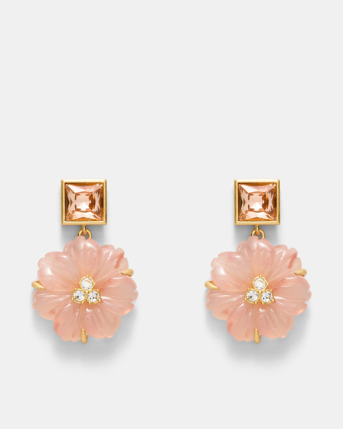 Flurea Drop Earrings - Petal