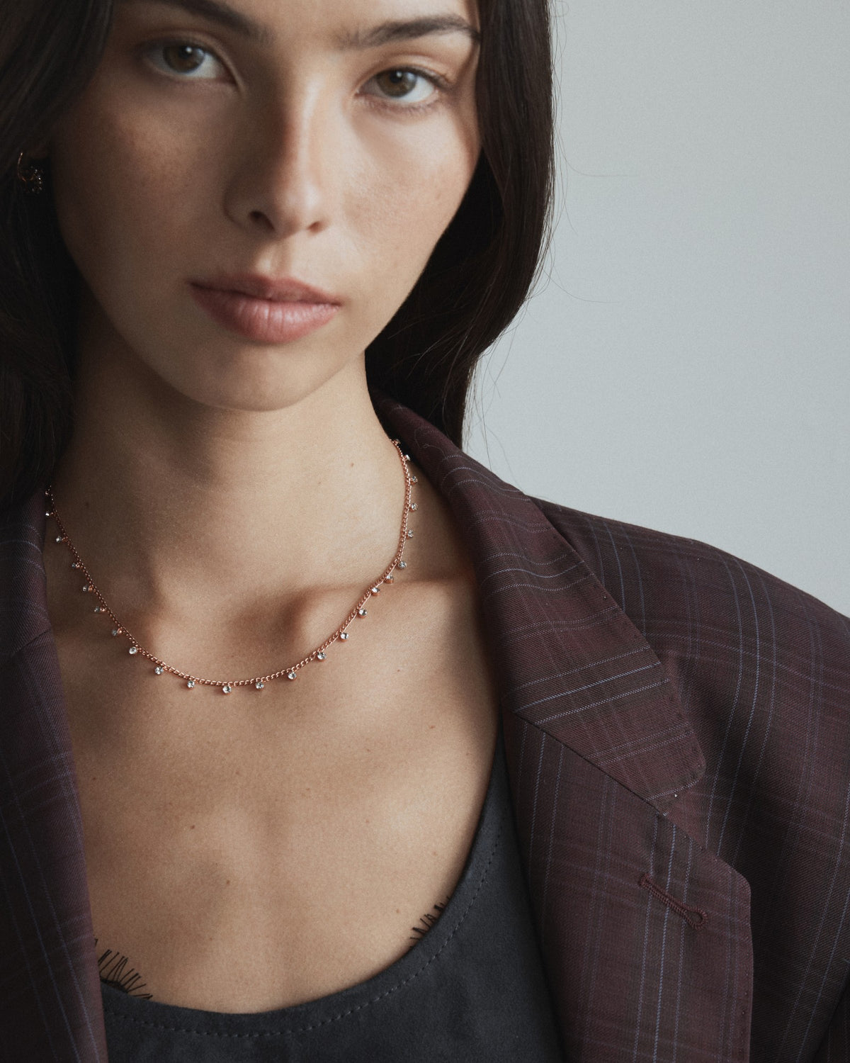 Signatura Trio Necklace - Rose Gold