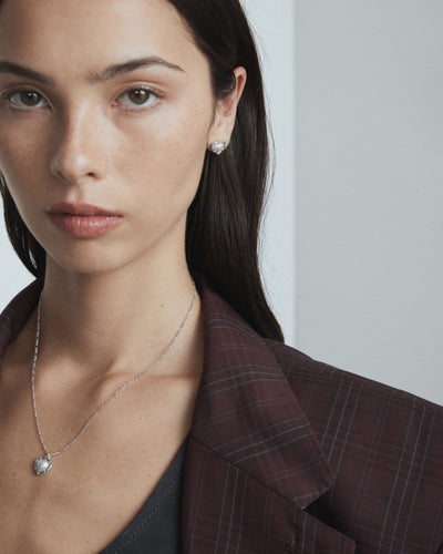 Maybelle Necklace Earrings Set - Silver