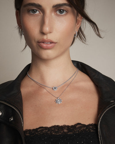 Amulet Duo Necklace - Silver