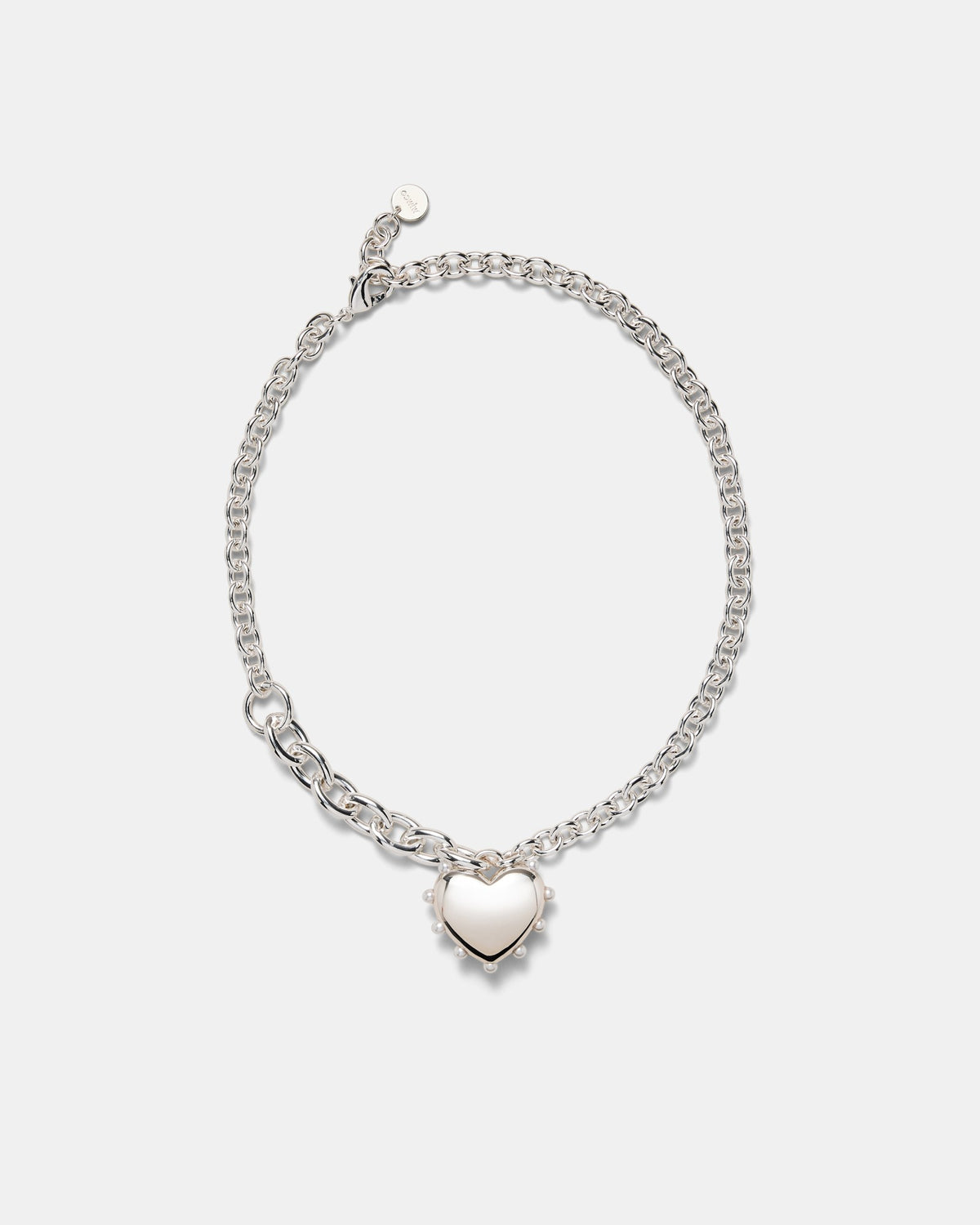 Adore Heart Necklace - Silver