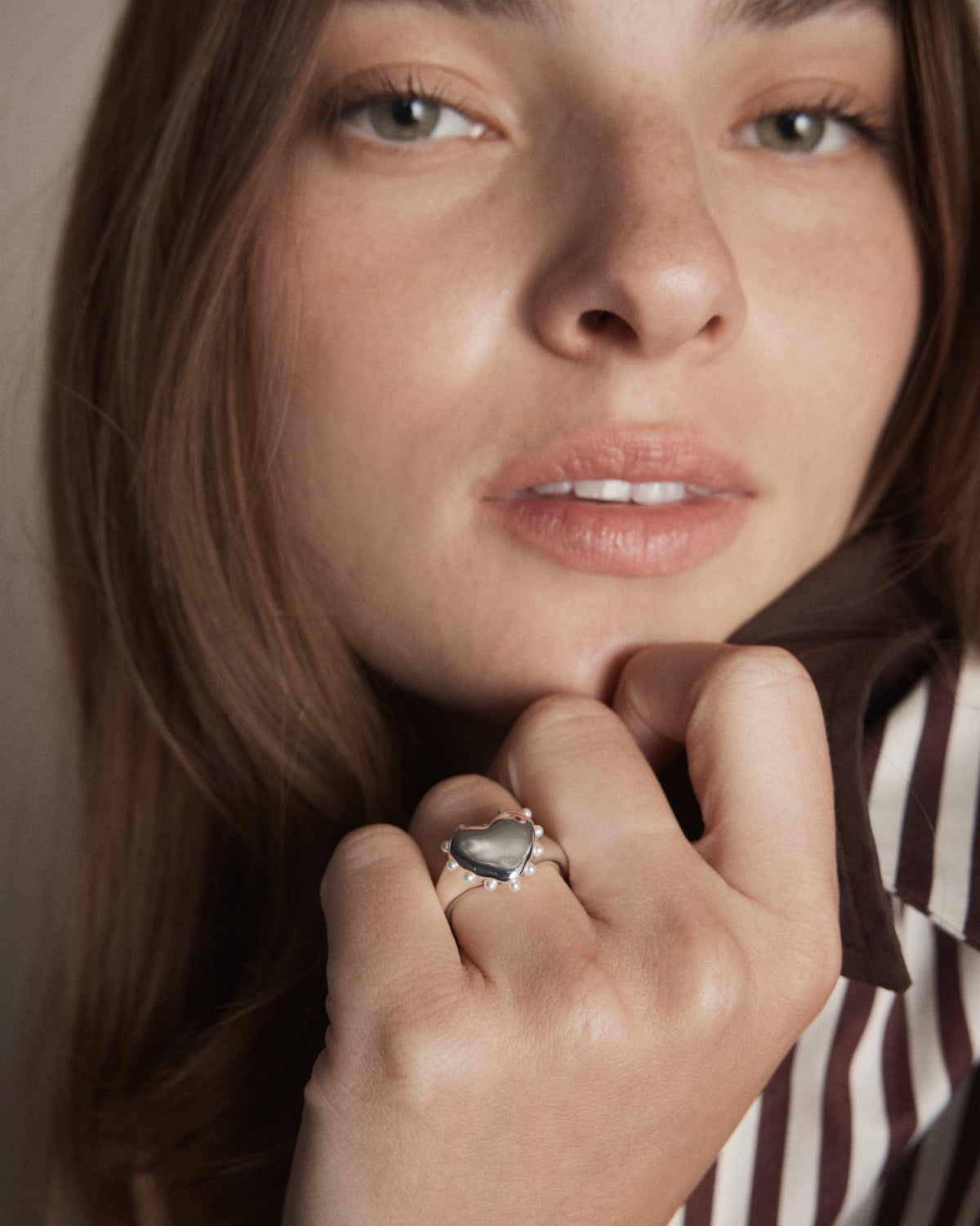 Adore Heart Ring - Silver
