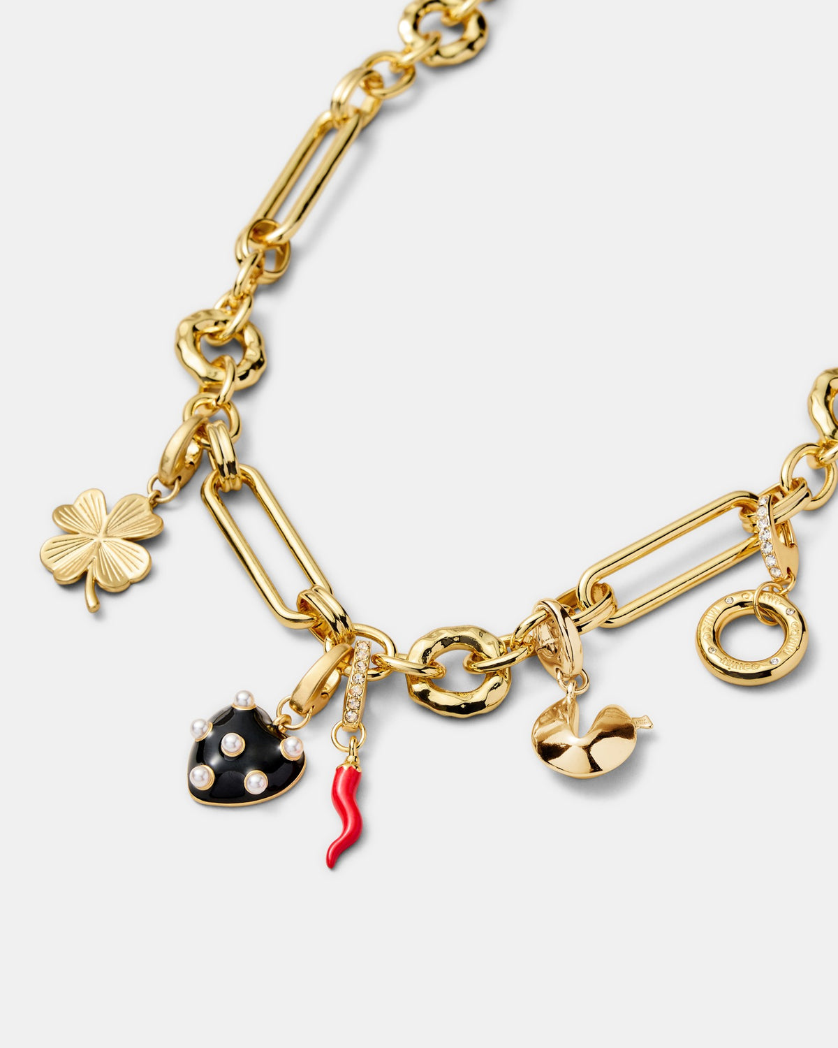 Fortune Cookie Charm - Gold