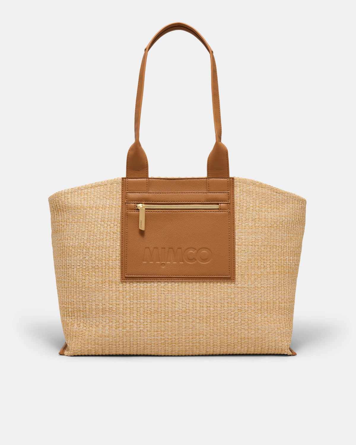 Patch Textured Tote Bag