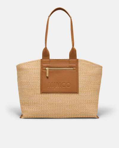 Patch Textured Tote Bag