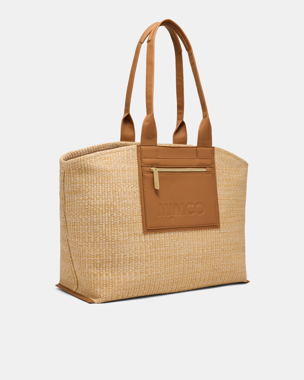Patch Textured Tote Bag