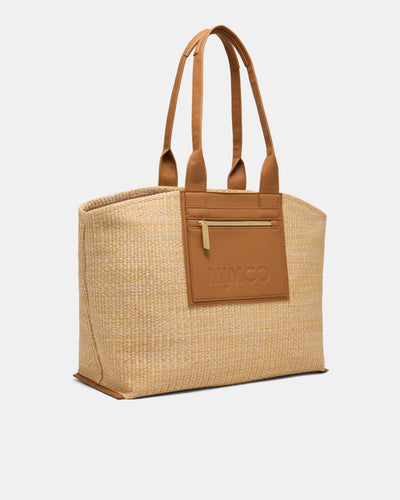 Patch Textured Tote Bag