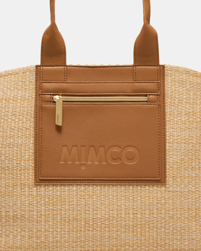 Patch Textured Tote Bag