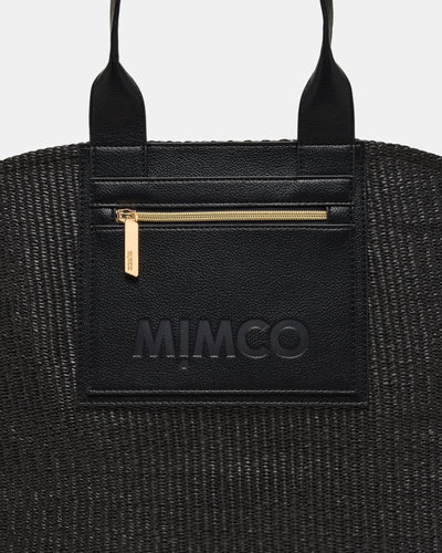 Patch Textured Tote Bag