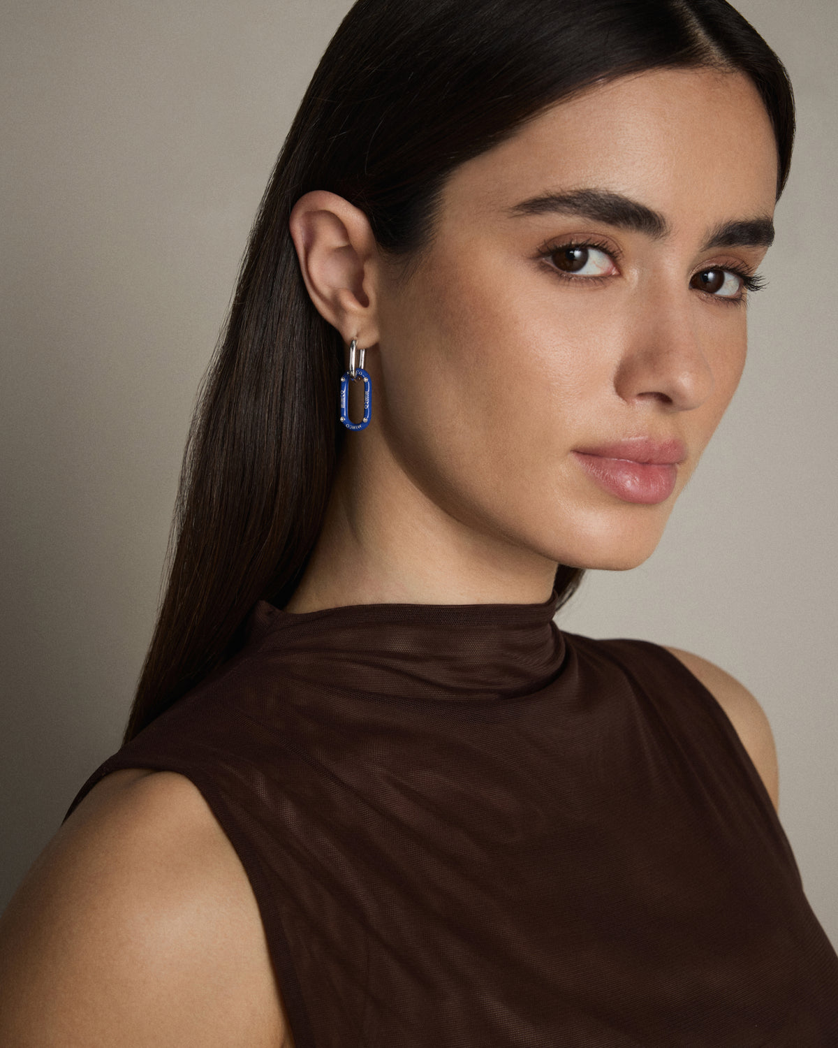 Linked Up Huggie Earrings