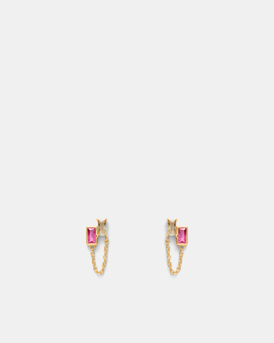 Emerge Chain 925 Sterling Silver Stud Earrings