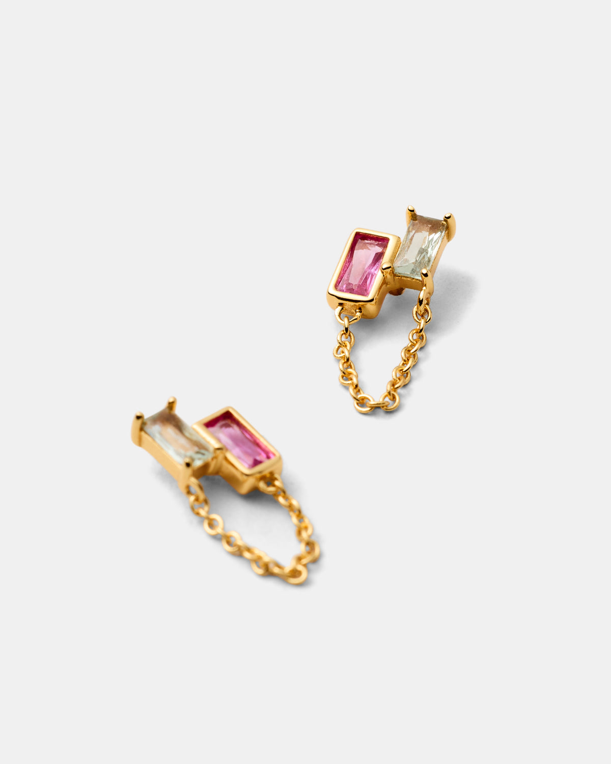 Emerge Chain 925 Sterling Silver Stud Earrings